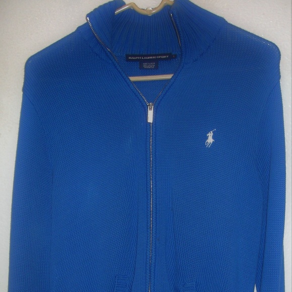 Ralph Lauren Sport Sweaters - RALPH LAUREN SPORT FULL ZIP CARDIGAN SWEATER